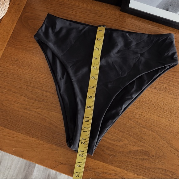 CHEEKY HIGH WAISTED BLACK SWIM BOTTOMS #0341 - Picture 5 of 7